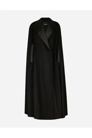 Dolce & Gabbana Coats and Jackets - Single-breasted wool and cashmere cape