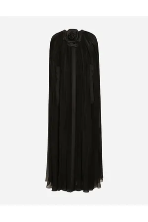 Dolce & Gabbana Coats and Jackets - Silk chiffon cape with flower appliqué