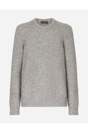 Dolce & Gabbana Collection - Technical wool round-neck sweater with logo tag