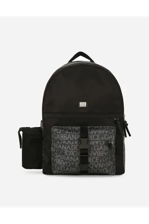 Dolce & Gabbana Accessories - Nylon backpack with jacquard logo details