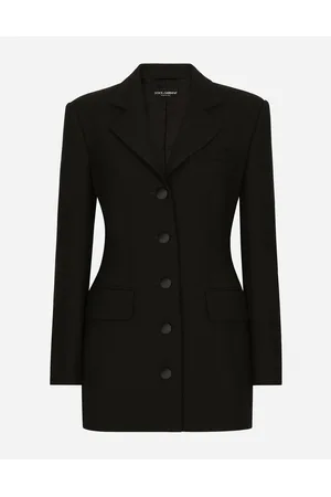 Dolce & Gabbana Blazers - Long single-breasted wool cady Dolce-fit jacket