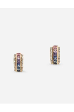 Dolce & Gabbana Watches&Jewelry - Rainbow earrings in yellow 18kt with multicolor sapphires and diamonds