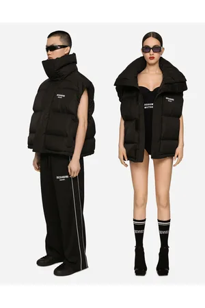 Dolce & Gabbana DGVIB3 collection - Sleeveless padded nylon down jacket with high neck