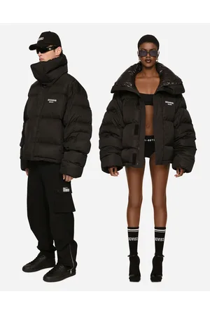 Dolce & Gabbana DGVIB3 collection - Padded nylon down jacket with high neck