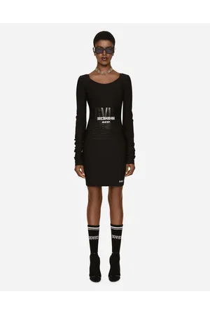 Dolce & Gabbana DGVIB3 collection - Long-sleeved spandex jersey midi dress