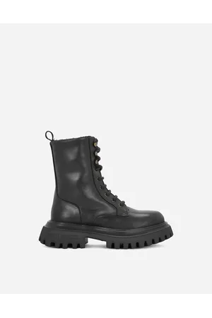 Dolce & Gabbana Shoes (24-38) - Vintage calfskin Hi Trekking ankle boots