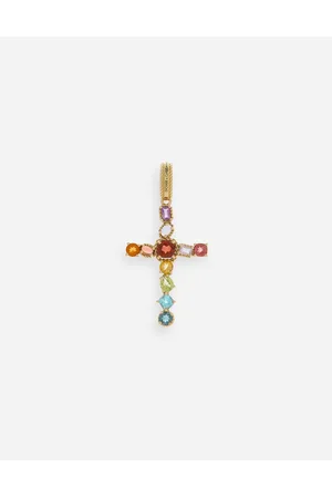 Dolce & Gabbana Charms - Rainbow charm in yellow 18kt with multicolor stones