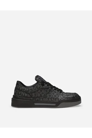 Dolce & Gabbana Coated Jacquard New Roma Sneakers - Man Sneakers Multi-colored Fabric 39