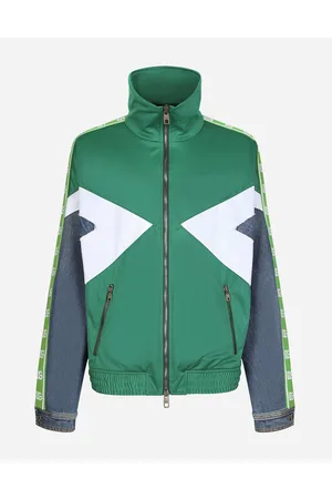 Dolce & Gabbana Washed Denim And Technical Jersey Jacket - Man Multi-colored S