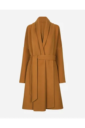 Dolce & Gabbana Belted Oversize Cashmere Wool Coat - Woman Coats And Jackets Wool 36