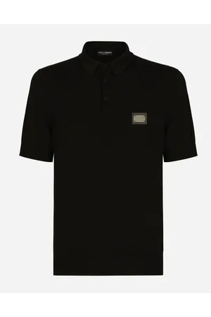 Dolce & Gabbana Wool Polo-shirt With Branded Tag - Man Sweaters And Cardigans Wool 44