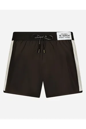 Dolce & Gabbana Swim Shorts With Contrasting Band - Man Beachwear Multi-colored Fabric 2