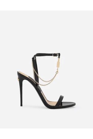 Dolce & Gabbana Patent Leather Sandals - Woman Sandals And Wedges Multi-colored Leather 35