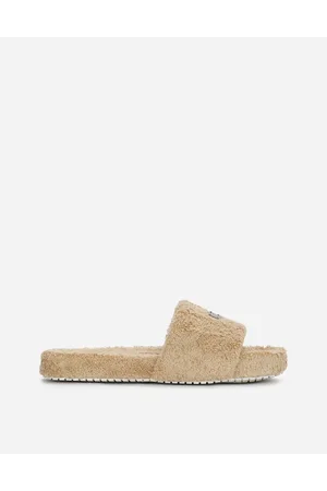 Dolce & Gabbana Terrycloth Sliders With Logo Tag - Man Sandals And Slides 44