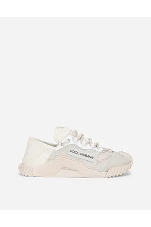 Dolce & Gabbana Mixed-materials Ns1 Slip-on Sneakers - Woman Sneakers Gray Fabric 39