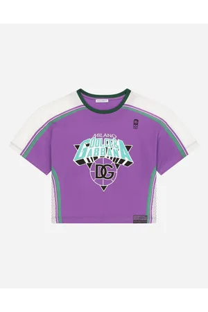 Dolce & Gabbana Jersey T-shirt With Dg Sport Print - Man 2 Years