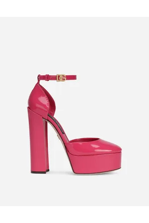 Dolce & Gabbana Polished Calfskin Platforms - Woman Sandals And Wedges Leather 35