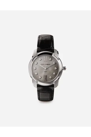 Dolce & Gabbana Dg7 Watch In Steel With Mother Of Pearl And Diamonds - Woman Watches&straps Onesize