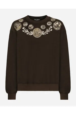 Dolce & Gabbana Coin Print Inside-out Jersey Sweatshirt - Man Sweatshirts Cotton 48