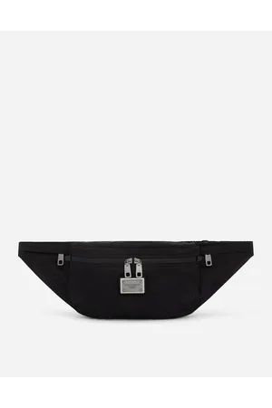 Dolce & Gabbana Nylon Belt Bag With Logo - Man Backpacks And Fanny Packs Onesize