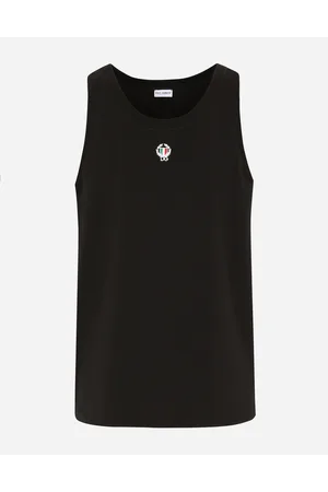 Dolce & Gabbana Two-way Stretch Cotton Singlet With Patch - Man Underwear And Loungewear 3