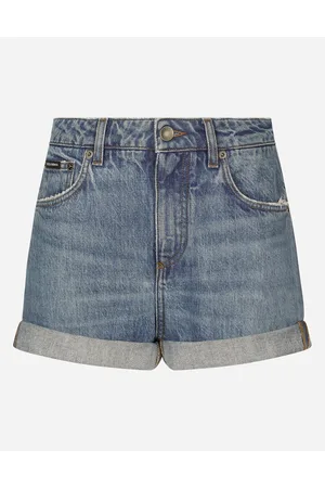 Dolce & Gabbana Denim Shorts - Woman Denim Multi-colored Cotton 36
