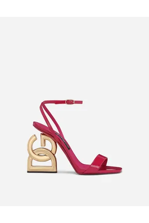 Dolce & Gabbana Patent Leather 3.5 Sandals - Woman Sandals And Wedges Leather 35.5