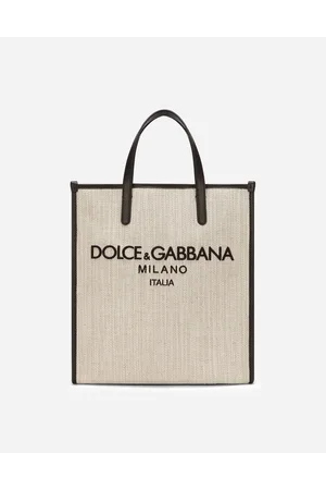 Dolce & Gabbana Small Structured Canvas Shopper - Man Shoppers Cotton Onesize