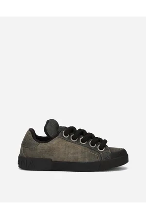 Dolce & Gabbana Denim Patchwork Portofino Sneakers - Man Sneakers 44