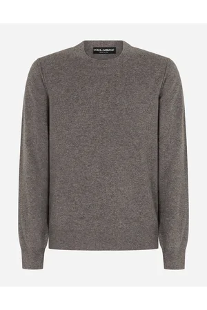 Dolce & Gabbana Pull Girocollo - Man Sweaters And Cardigans Gray 44