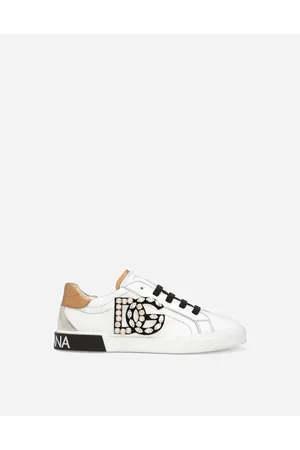 Dolce & Gabbana Portofino Vintage Calfskin Sneakers - Woman Shoes (24-38) Leather 27