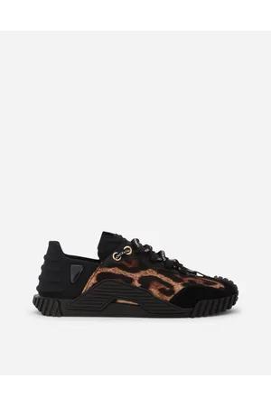 Dolce & Gabbana Leopard-print Cotton Ns1 Slip-on Sneakers - Woman Sneakers 37.5