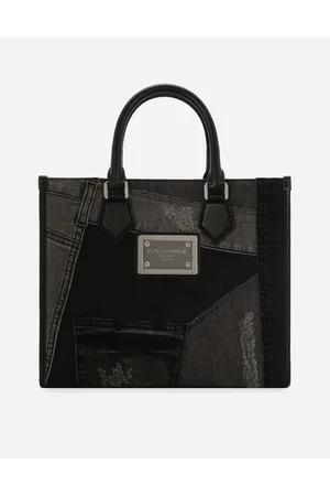 Dolce & Gabbana Small Patchwork Denim Shopper - Man Shoppers Denim Onesize