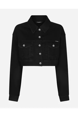 Dolce & Gabbana Short Denim Jacket - Woman Coats And Jackets Multi-colored 40