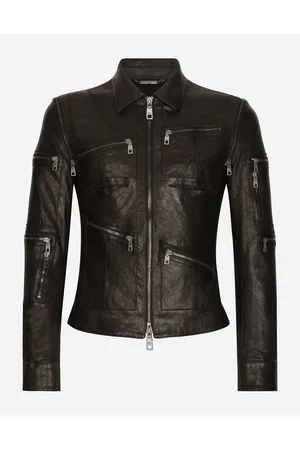 Dolce & Gabbana Washed Leather Jacket - Man Coats And Jackets 52