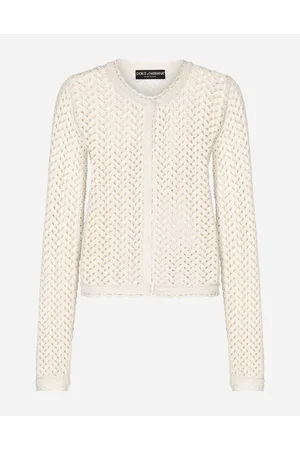 Dolce & Gabbana Short Crochet Jacket - Woman Sweaters And Cardigans Viscose 38