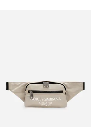 Dolce & Gabbana Small Nylon Belt Bag With Rubberized Logo - Man Backpacks And Fanny Packs Nylon Onesize
