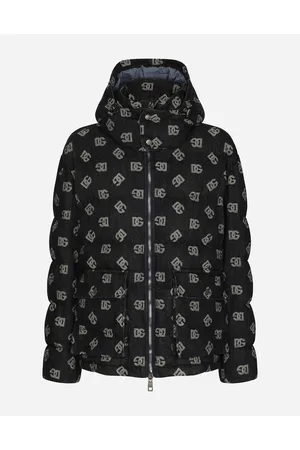 Dolce & Gabbana Quilted Jacquard Jacket With Dg Monogram Design - Man Denim 54