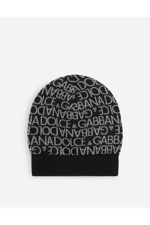 Dolce & Gabbana Jacquard Knit Hat - Man Accessories Multi-colored Fabric S