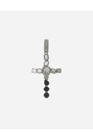 Dolce & Gabbana Anna Charm In Gold 18kt With Colourless Topazes, Grey And Black Spinels - Woman Charms Acetate Onesize