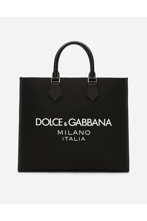 Dolce & Gabbana Large Nylon Shopper With Rubberized Logo - Man Shoppers Nylon Onesize