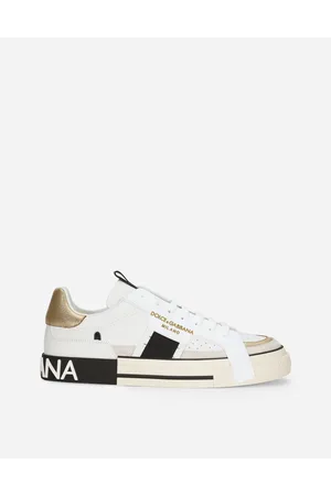 Dolce & Gabbana Calfskin 2.zero Custom Sneakers With Contrasting Details - Man Sneakers Leather 44