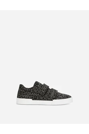 Dolce & Gabbana Portofino Vintage Sneakers In Printed Nylon - Man Shoes (24-38) Viscose 27