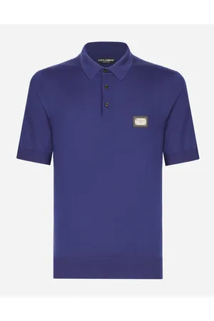 Dolce & Gabbana Wool Polo-shirt With Branded Tag - Man Sweaters And Cardigans Wool 46