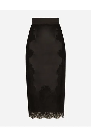 Dolce & Gabbana Satin Midi Skirt - Woman Women 36
