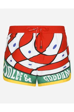Dolce & Gabbana Carretto-print Swim Shorts - Man Beachwear Fabric 2