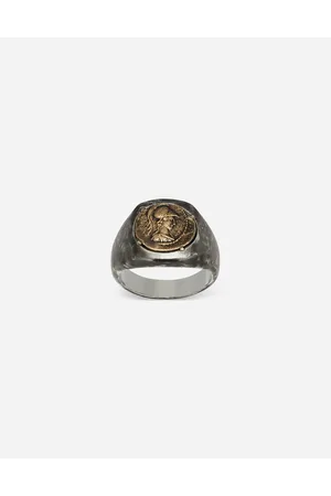 Dolce & Gabbana Ring With Coin - Man Bijoux Multi-colored Metal 60