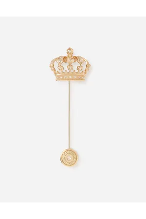 Dolce & Gabbana Crown Stick Pin Brooch - Man Brooches&tiepins Gold Onesize