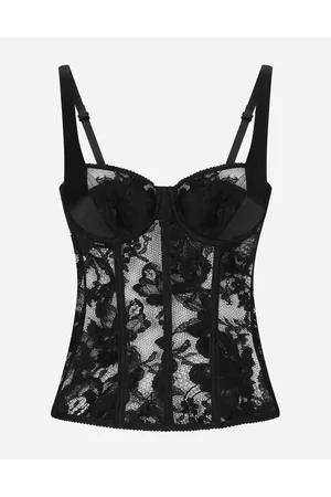 Dolce & Gabbana Lace Lingerie Bustier With Straps - Woman Shirts And Tops Lace 5