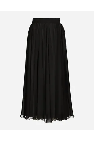 Dolce & Gabbana High-waisted Chiffon Circle Skirt - Woman Skirts Silk 40